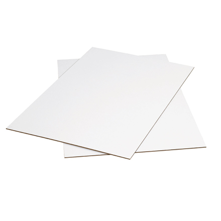 42 x 48" White Corrugated Sheets