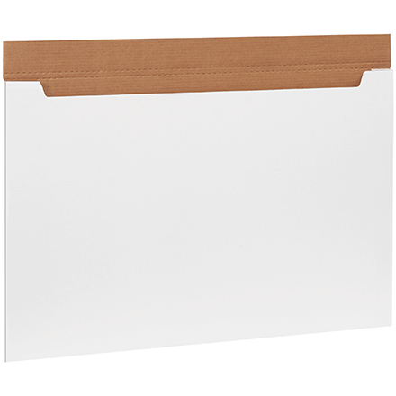 36 x 24 x 1/4" White Jumbo Fold-Over Mailers
