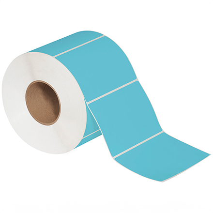 6 x 4" Blue Thermal Transfer Labels